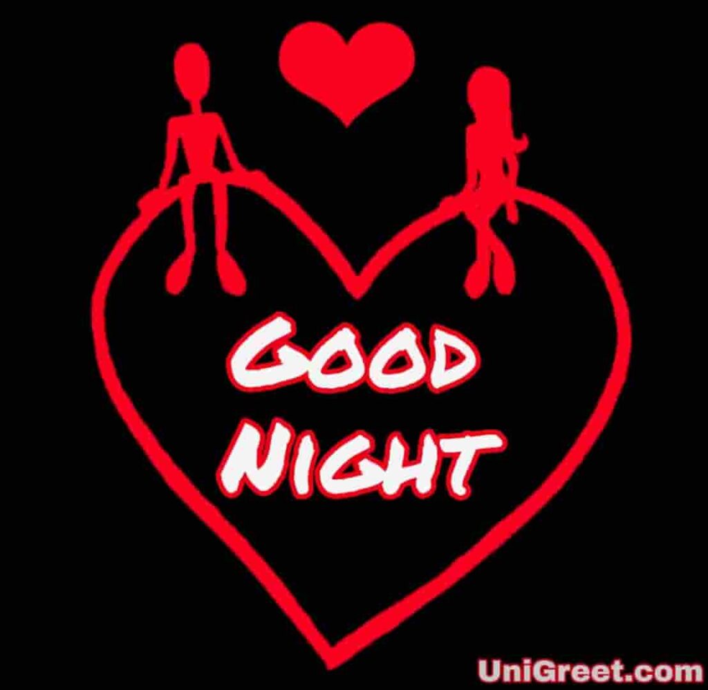 Beautiful heart good night photo download for lover