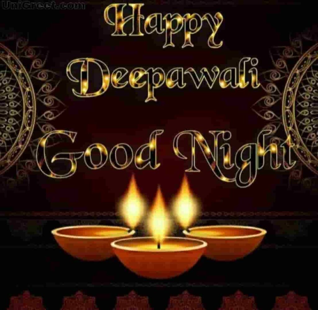 Good night happy Diwali picture download