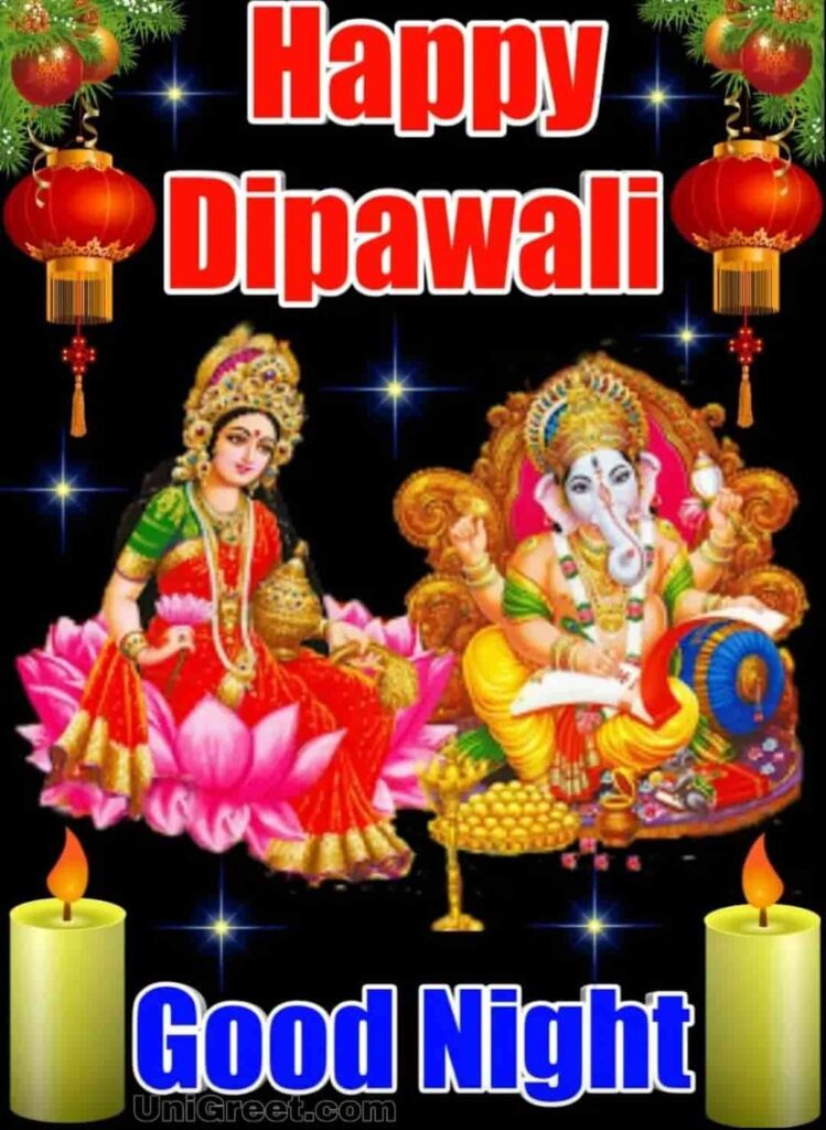 Happy Dipawali Good night pic with maa laxmi
