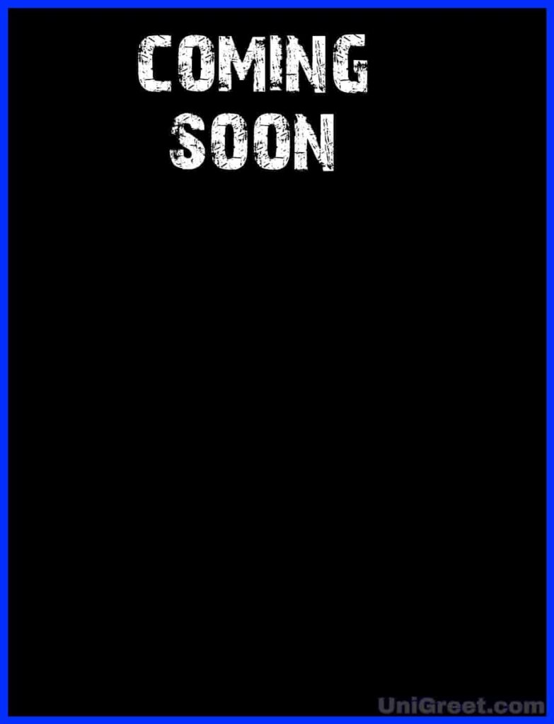 Coming soon banner background black