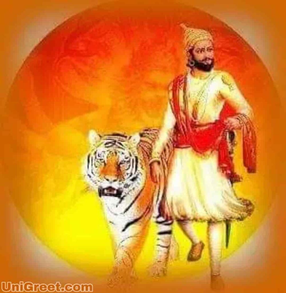 shivaji maharaj with tiger