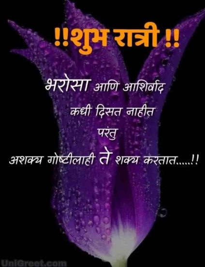 100+ शुभ रात्री मराठी शुभेच्छा Good Night Wishes Images Quotes Status