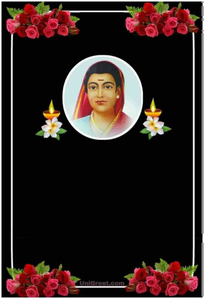 Savitribai phule banner background black