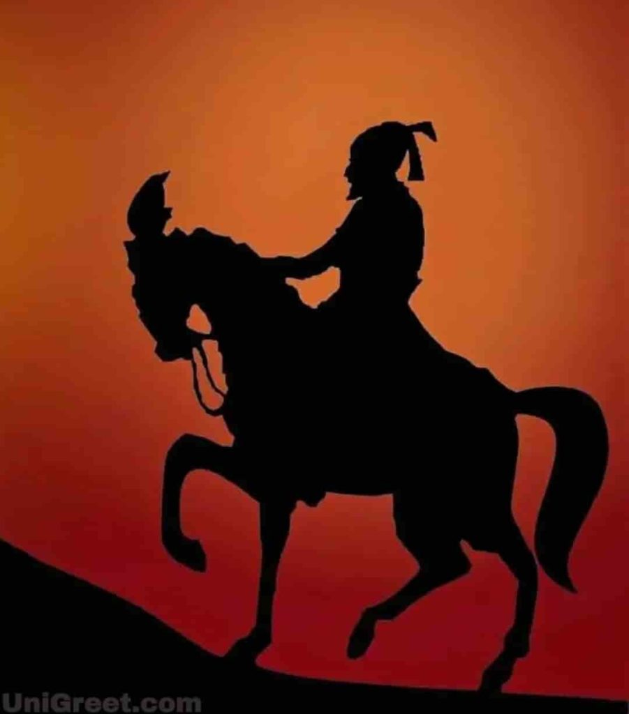 shivaji maharaj with horse background