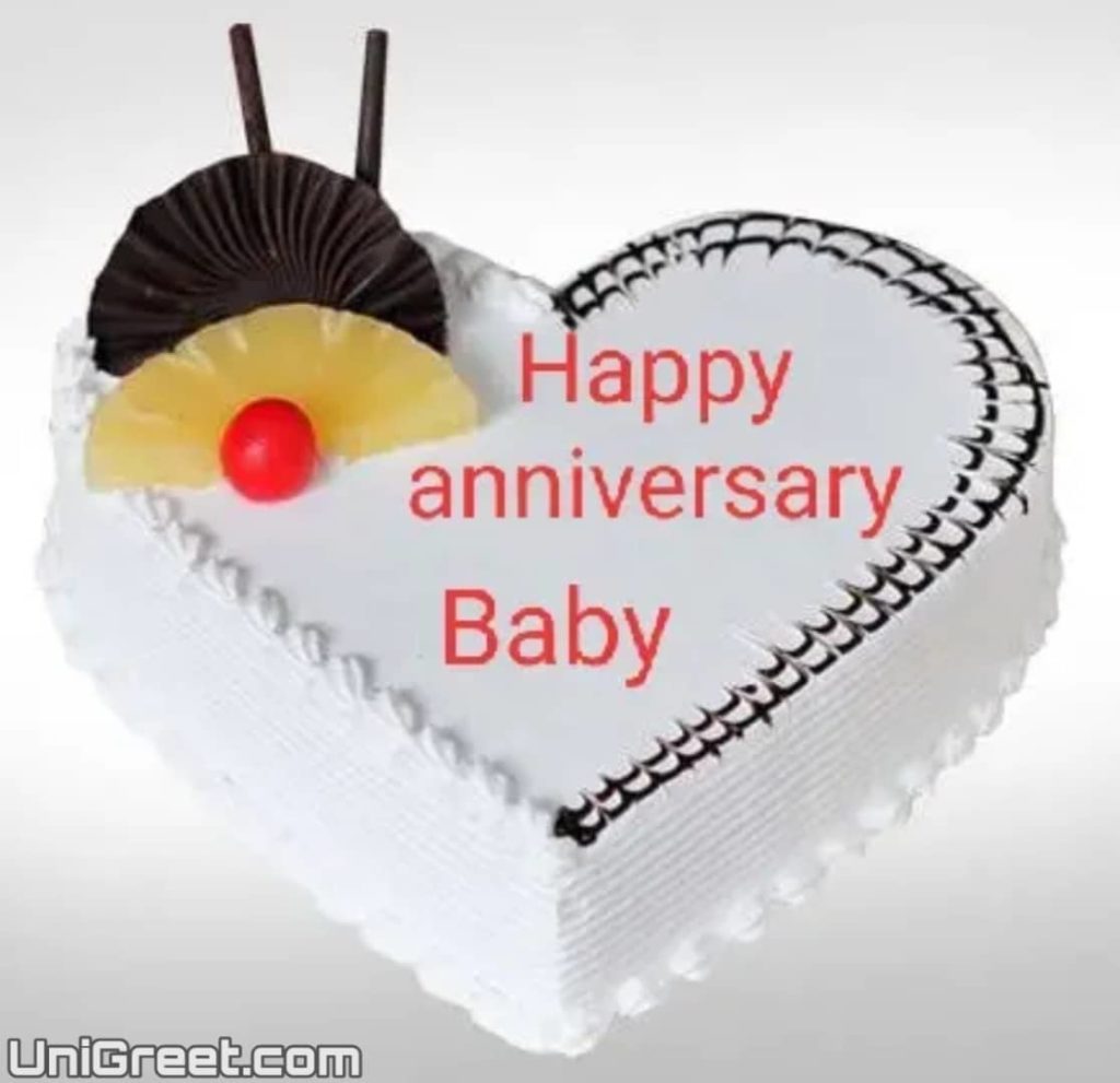happy anniversary baby cake