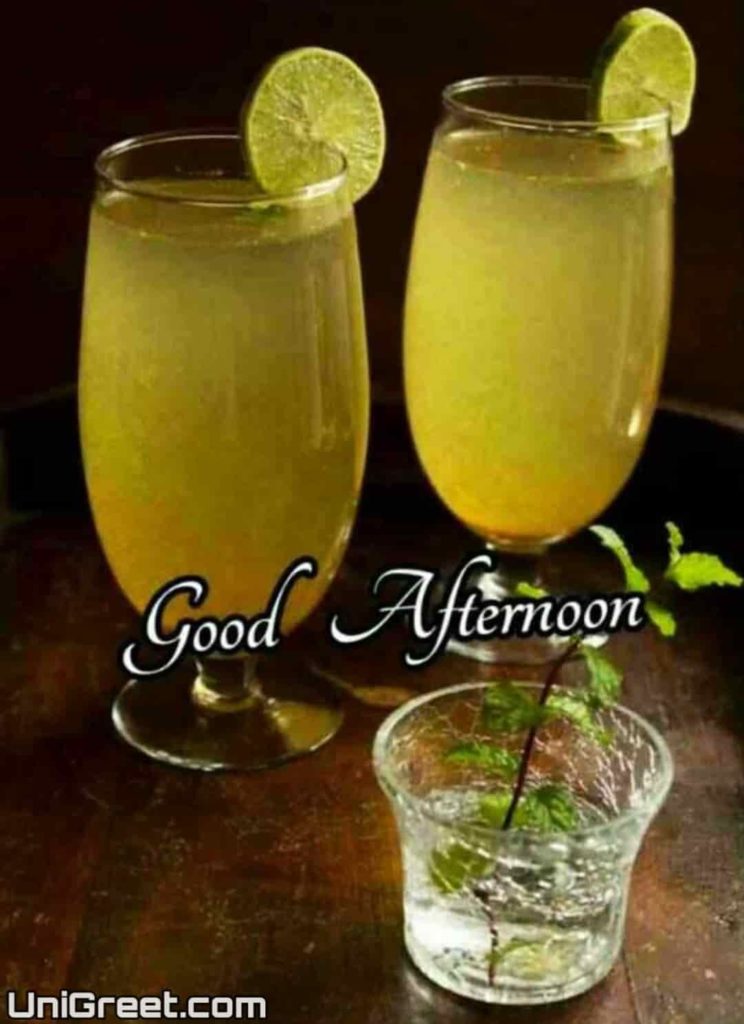 good afternoon cold drink image