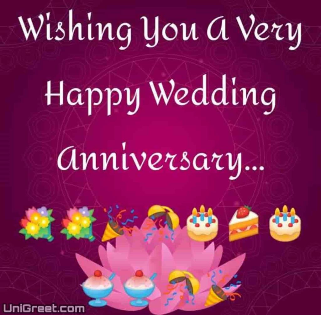 Wishing you a very happy wedding anniversary