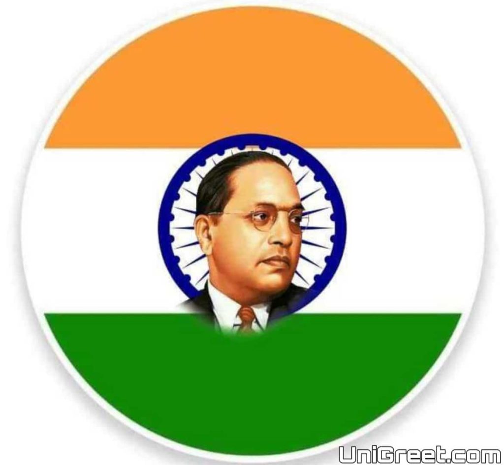 Best Dr babasaheb ambedkar in imdian flag image