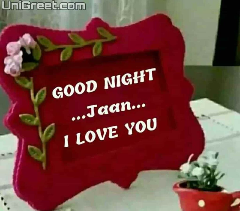 Good night jaan I love you