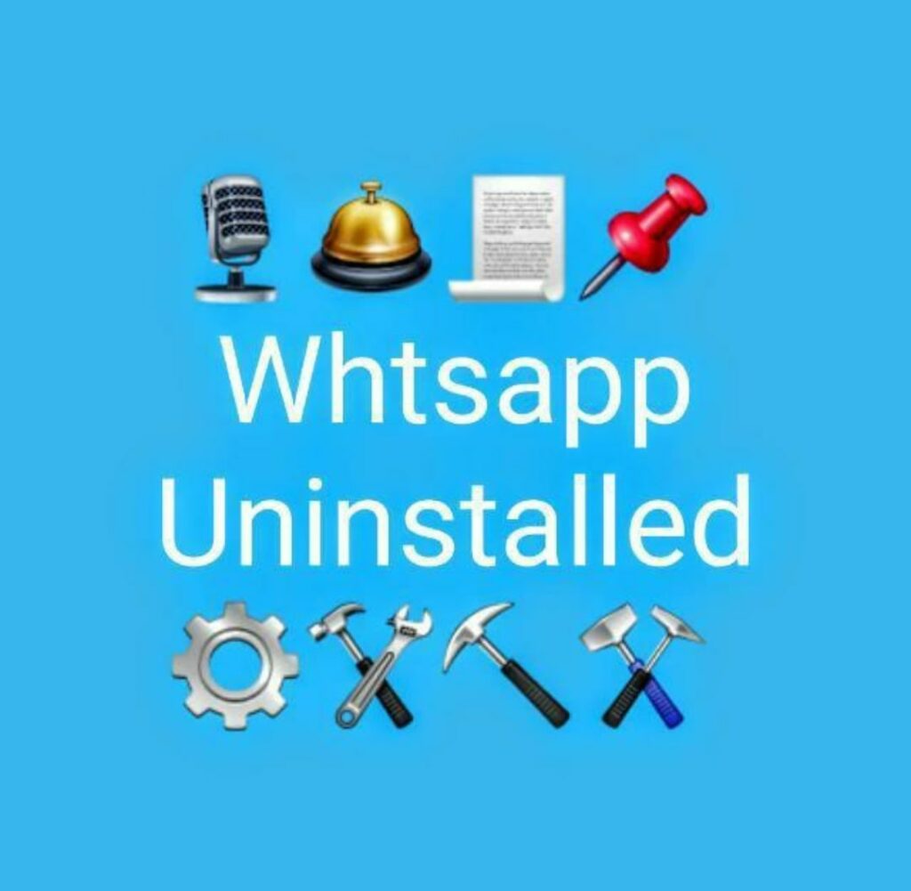 whatsapp uninstall dp