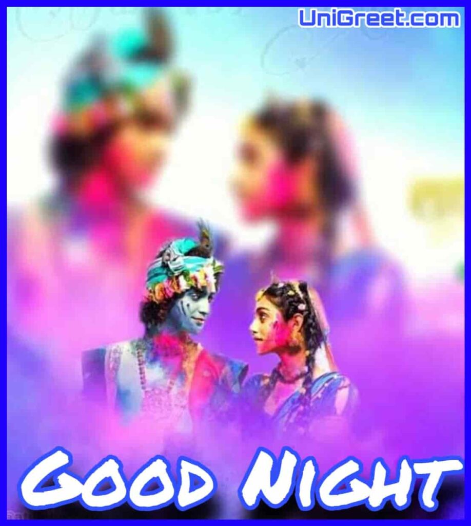 best radha krishna good night dp