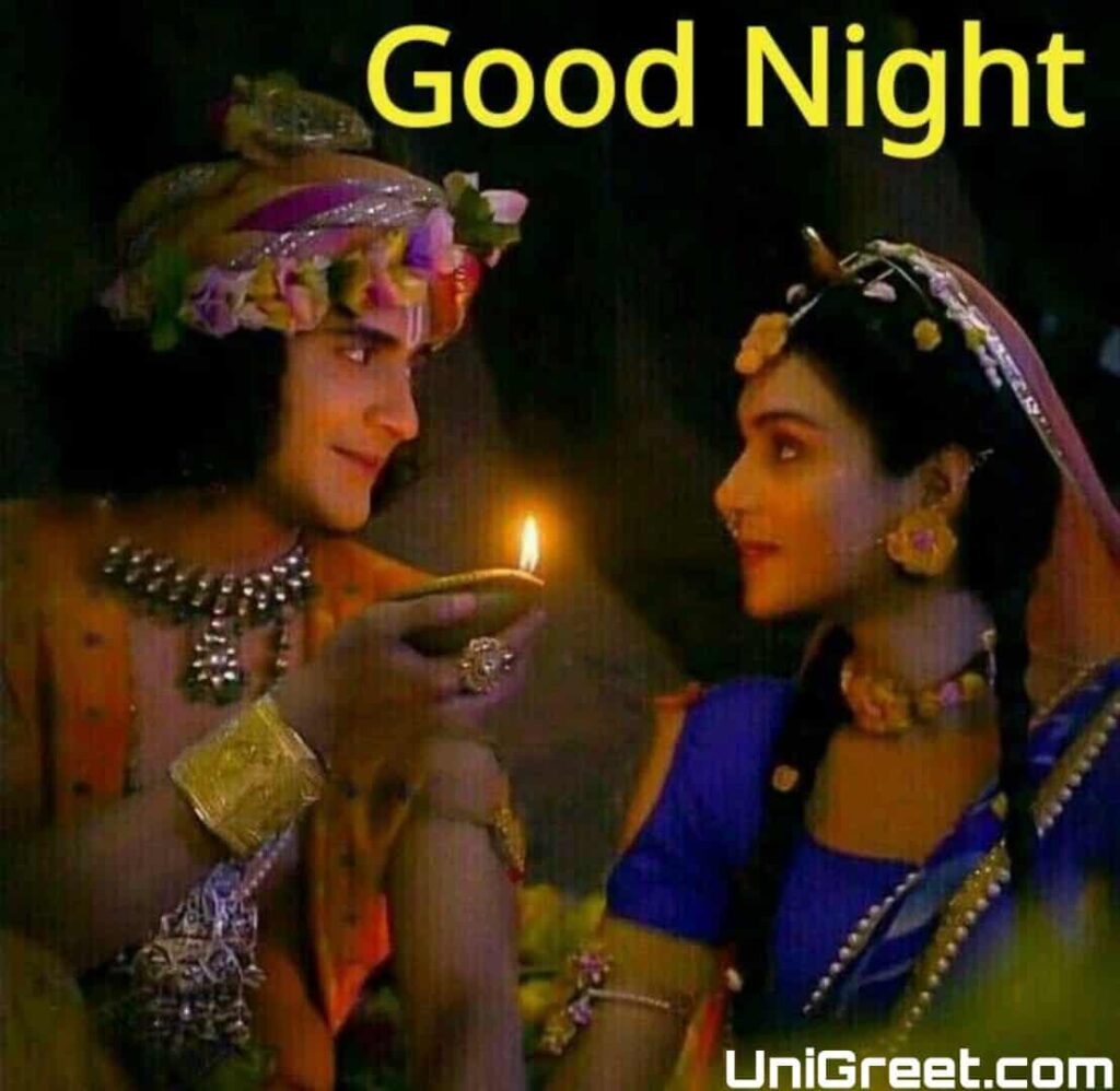 Good night radha krishna romantic images download