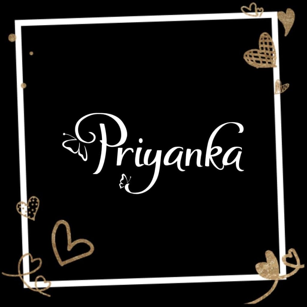 Priyanka name Art image