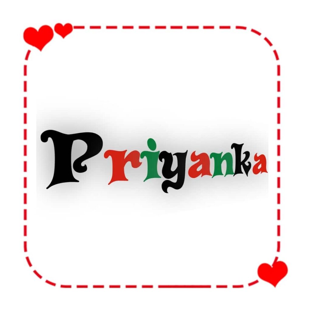 priyanka name love dp