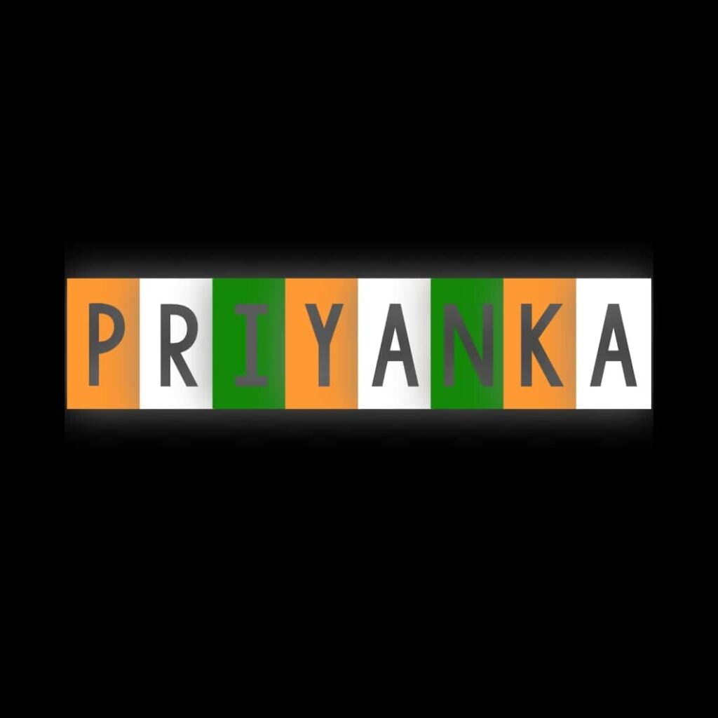 priyanka name tiranga image