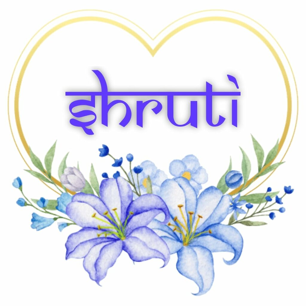 Shruti name stylish font