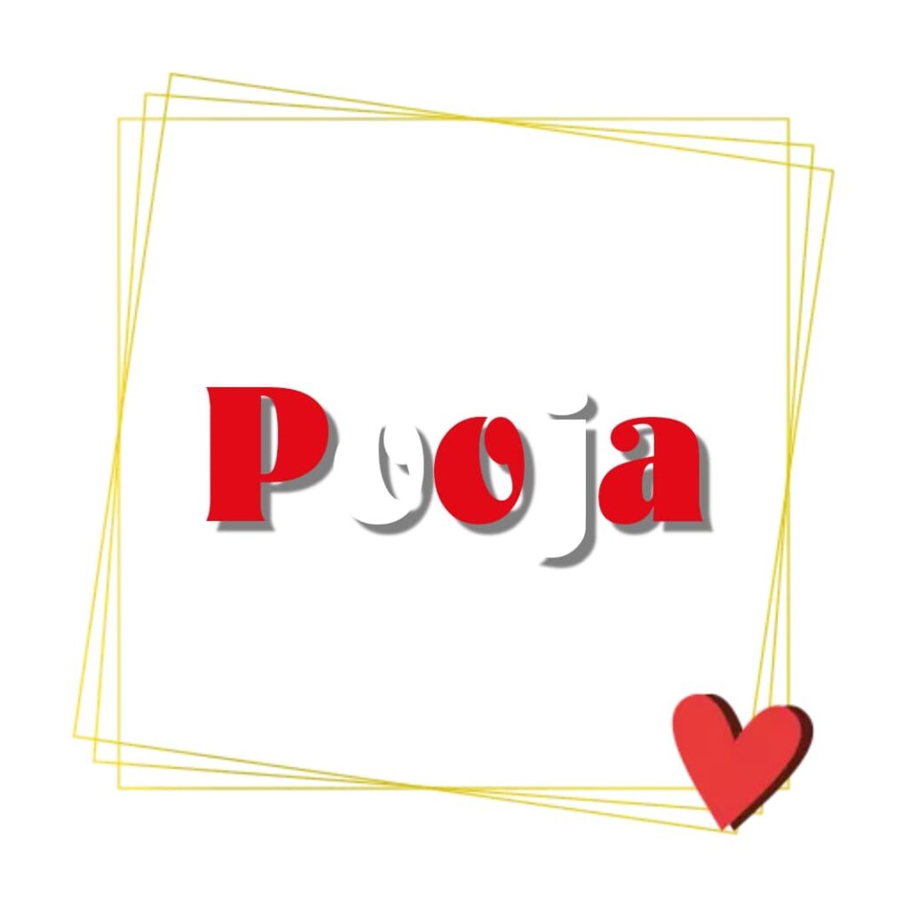 Pooja love name images