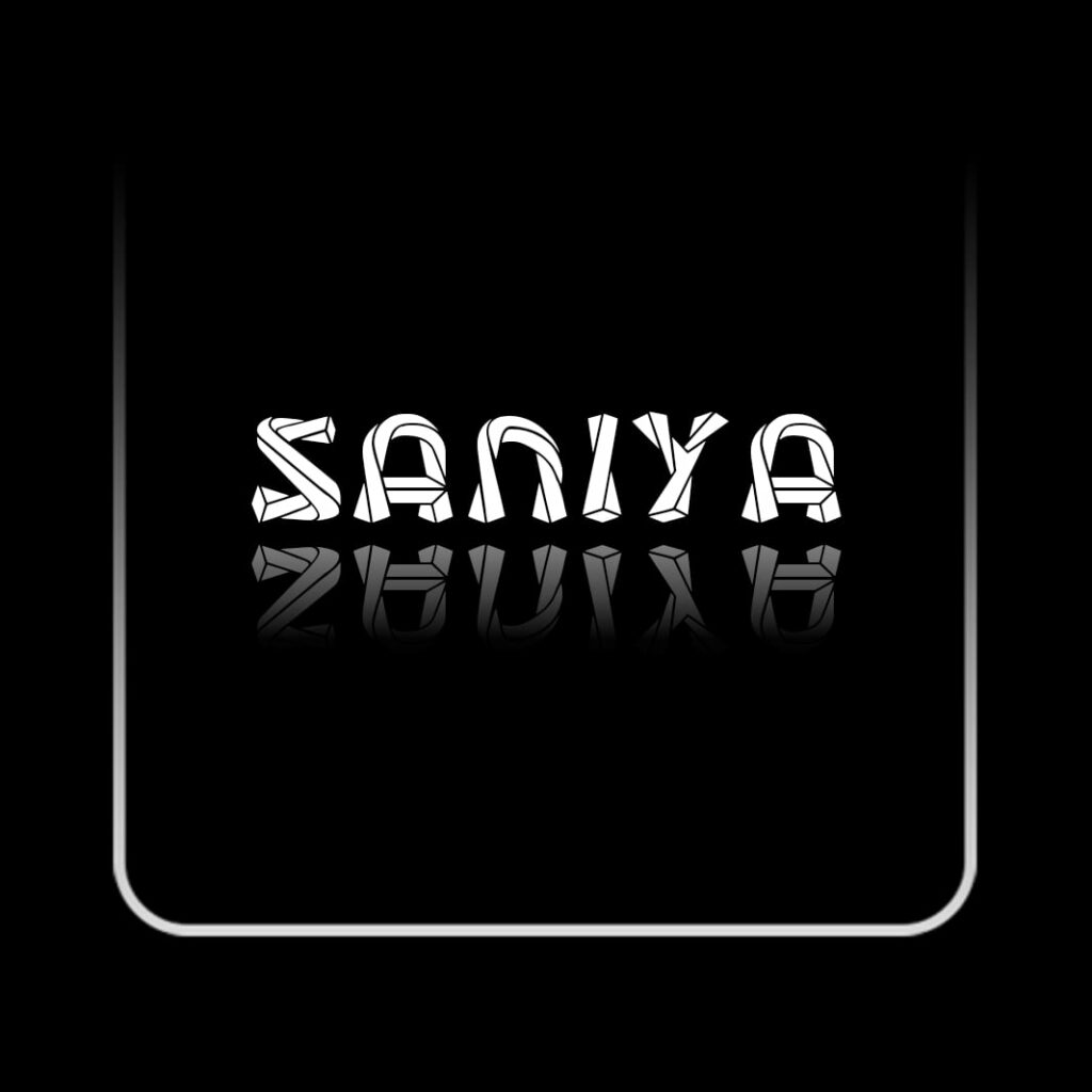 Stylish saniya name dp
