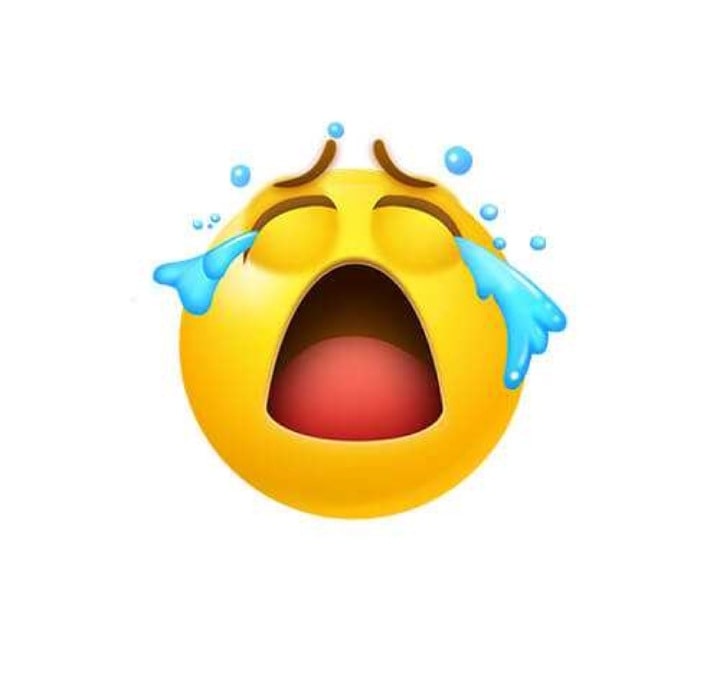 sad crying emoji dp