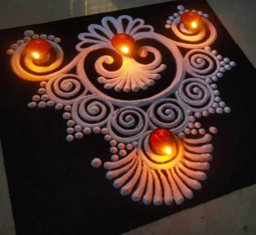 Very Cute Rangoli Images free download 
