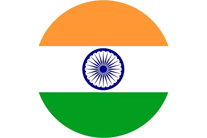 India flag round 