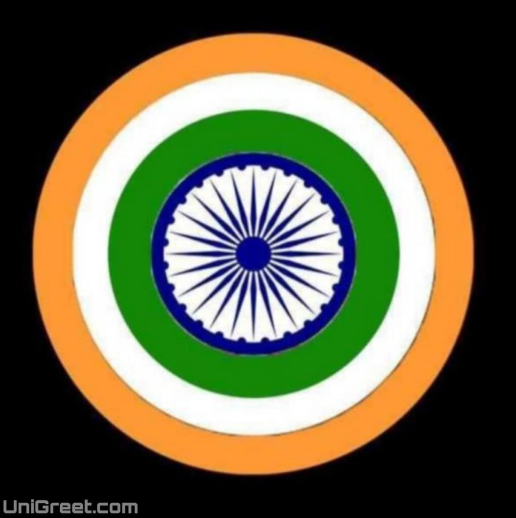 indian flag circle dp