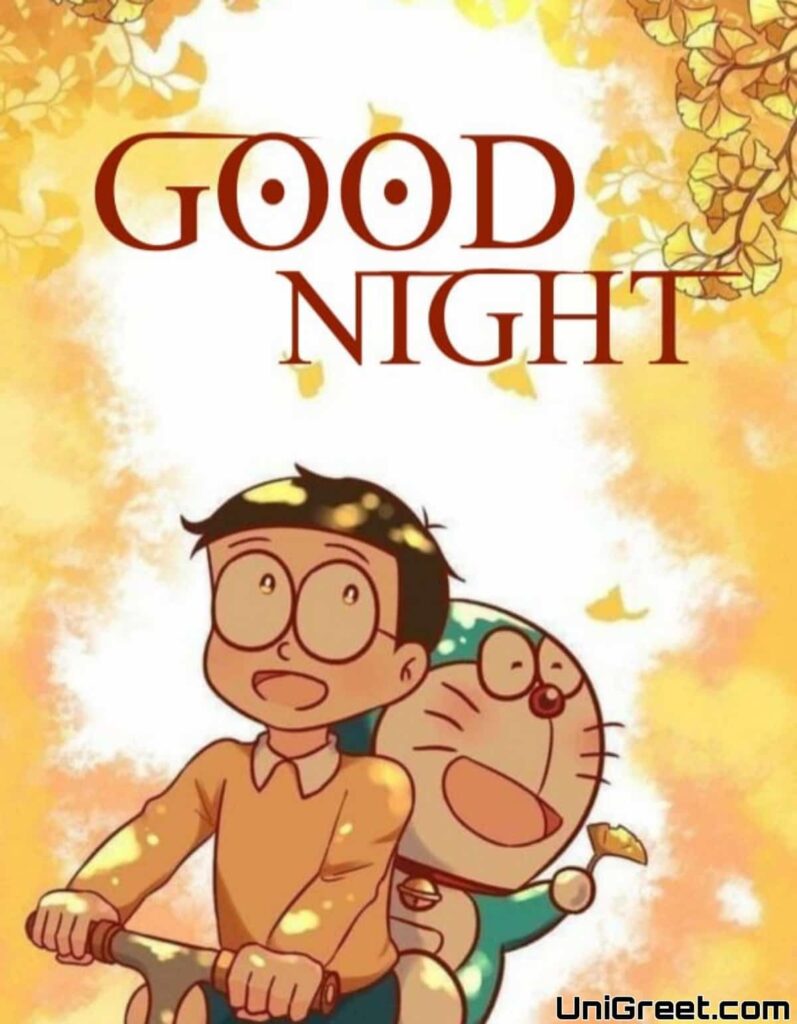Good night friends cartoon