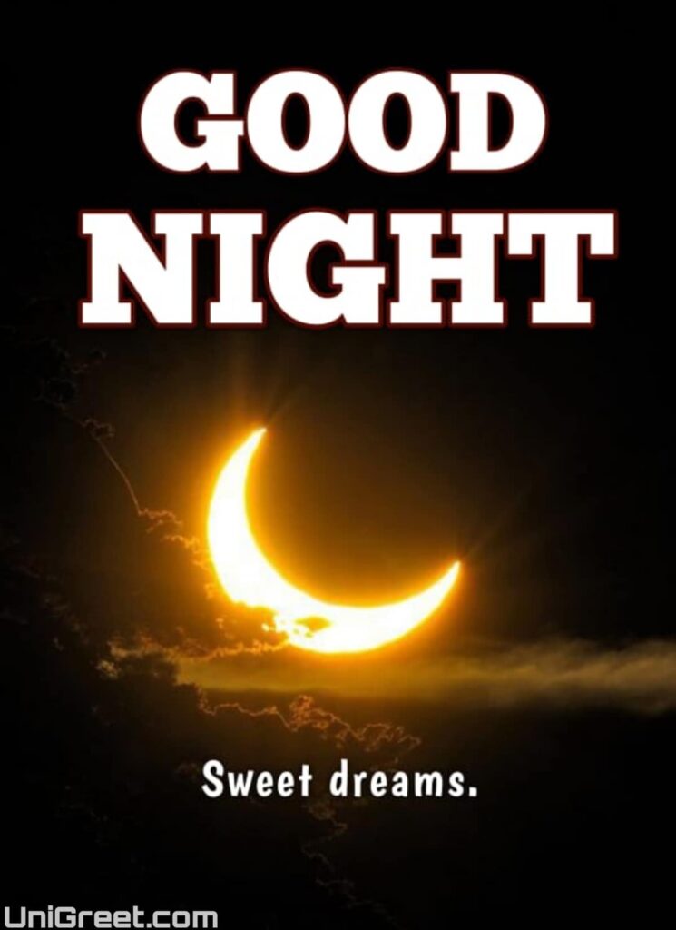 good night full moon image