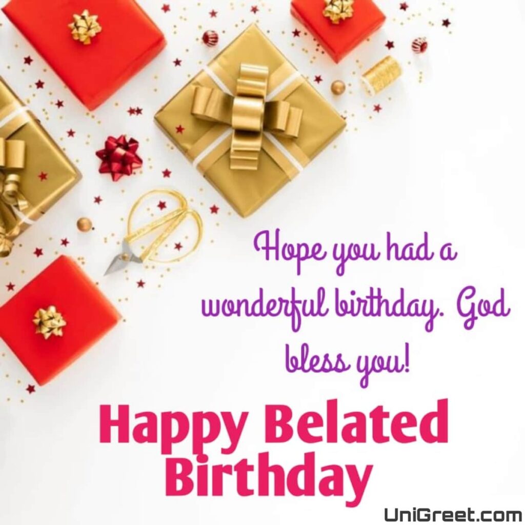 Happy Belated Birthday Pictures Download