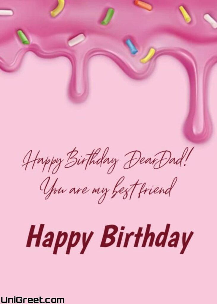 Happy Birthday Dear Dad! You are my best friend. Happy Birthday!