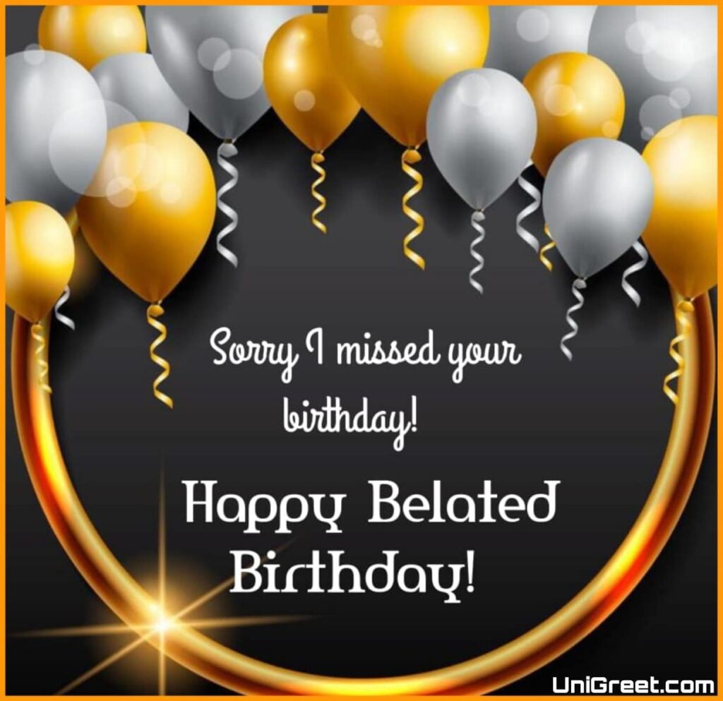 Sorry I missed your birthday! Happy Belated Birthday.