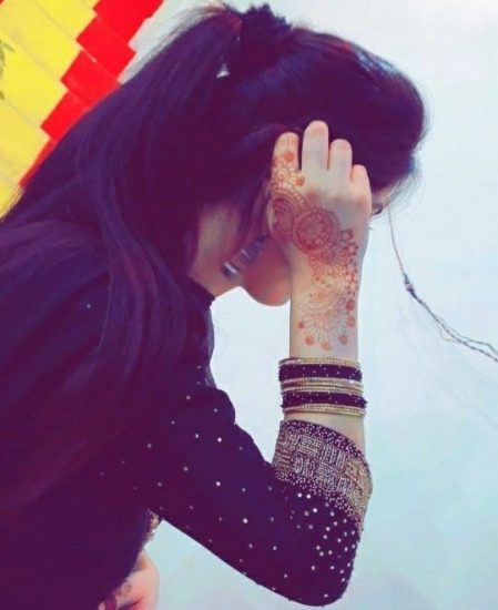 Stylish Girl Pic hiding face Stylish Girl Pic hiding face