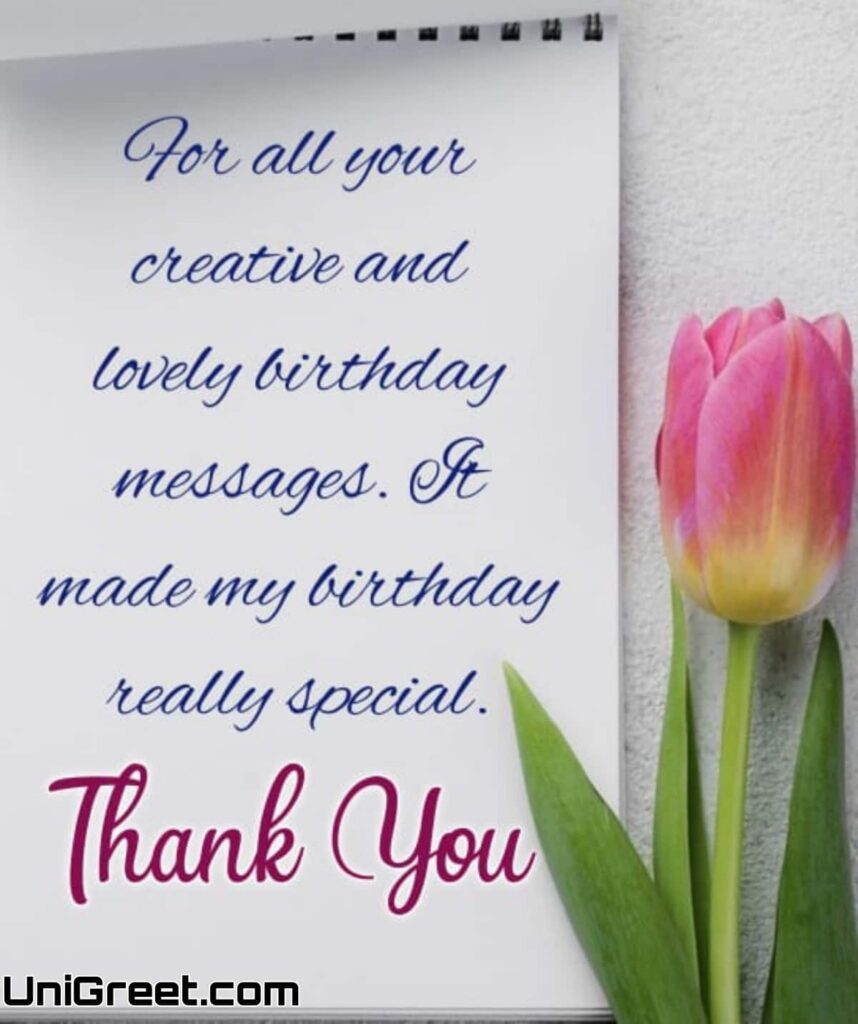 50 Best Thanks For Birthday Wishes Images | Thank You Messages For ...