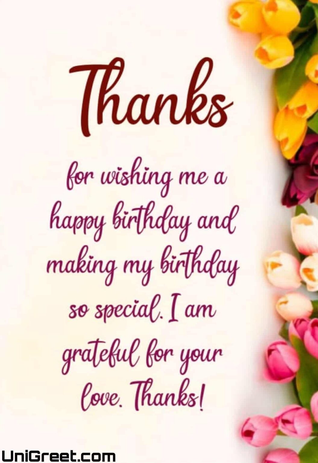 50 Thanks For Birthday Wishes Images Thank You Messages For Birthday