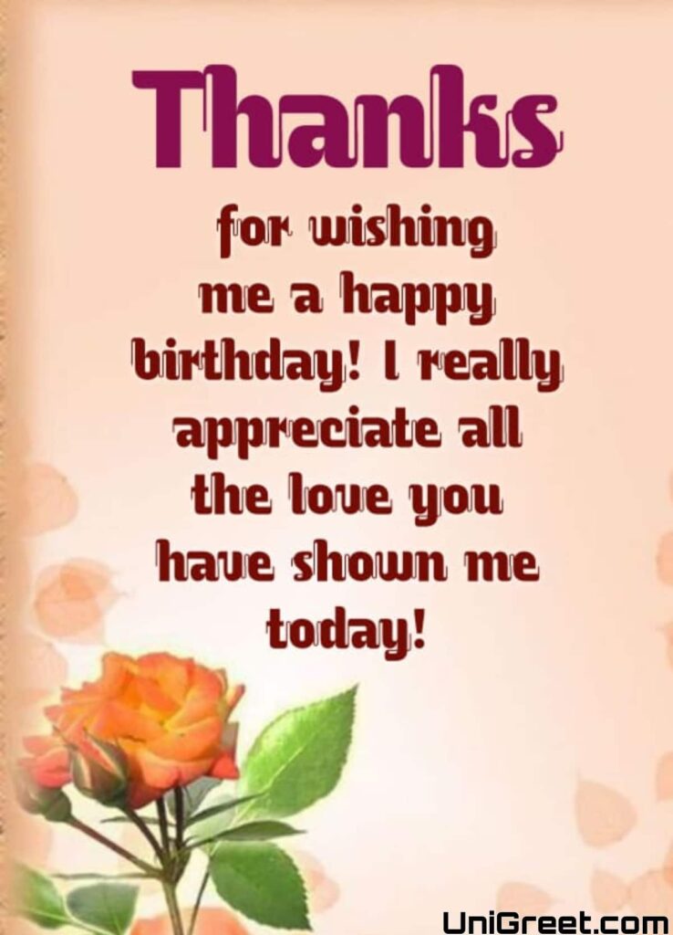 Thanks for wishing me a happy birthday images