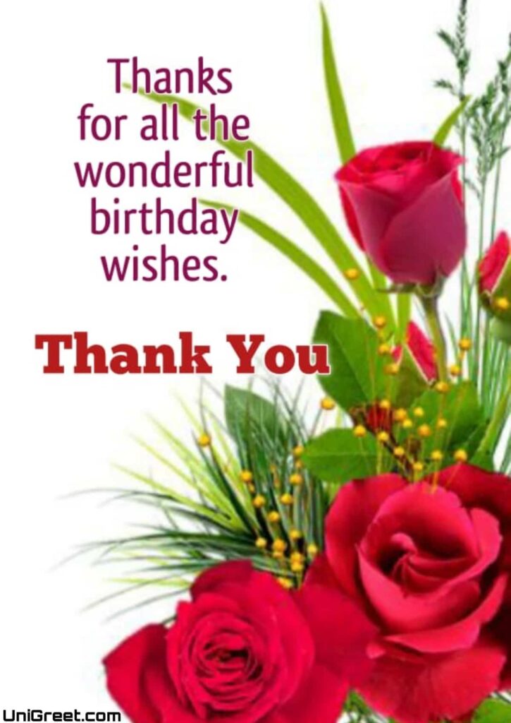 THANKS FOR BIRTHDAY WISHES IMAGES - Luv68