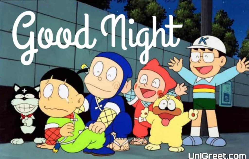 good night cartoon characters