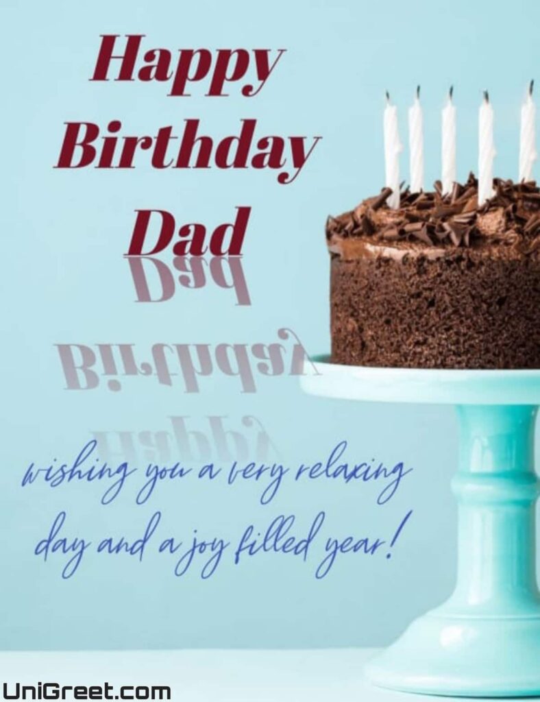 happy birthday dad wishes cake