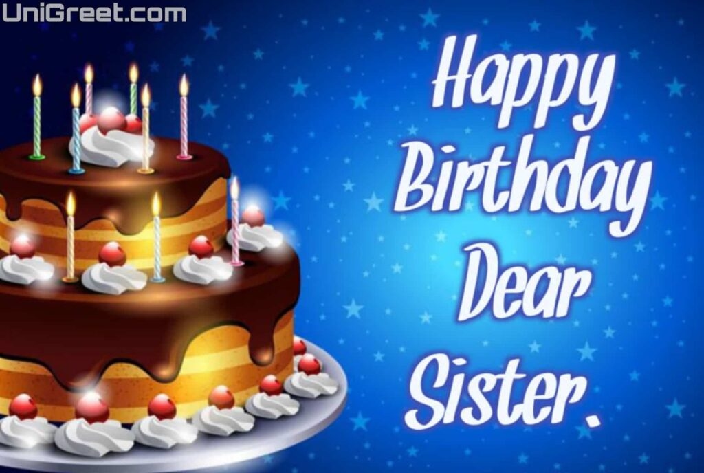 happy birthday dear sister cake pic