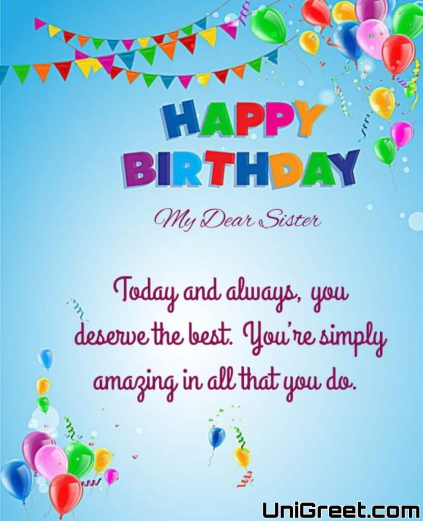 happy birthday images for sister with quotes