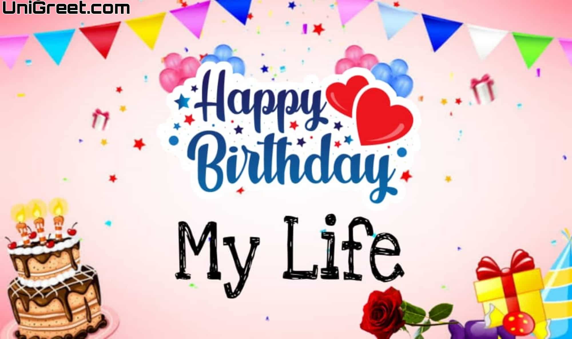 55 Romantic Happy Birthday Wishes Images For Her / Wife / Girlfriend