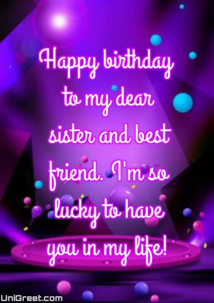 happy birthday sister friend image
