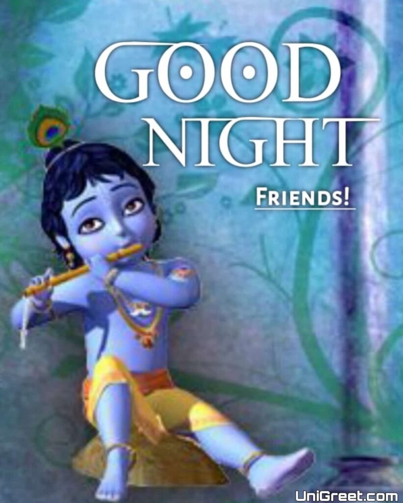 krishna good night cartoon