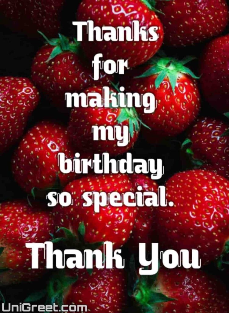 thank you birthday wishes in english image
