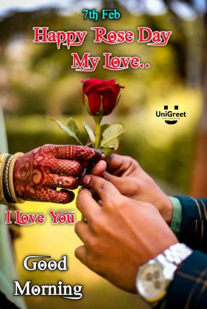 happy rose day my love good morning