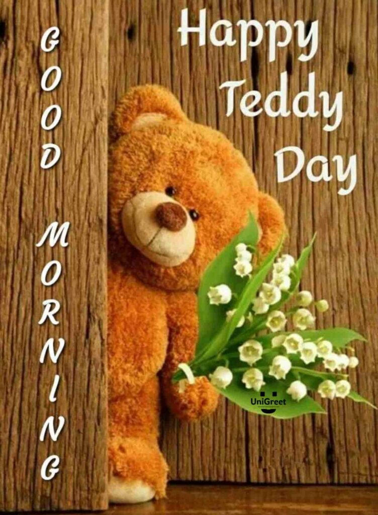 happy teddy day good morning