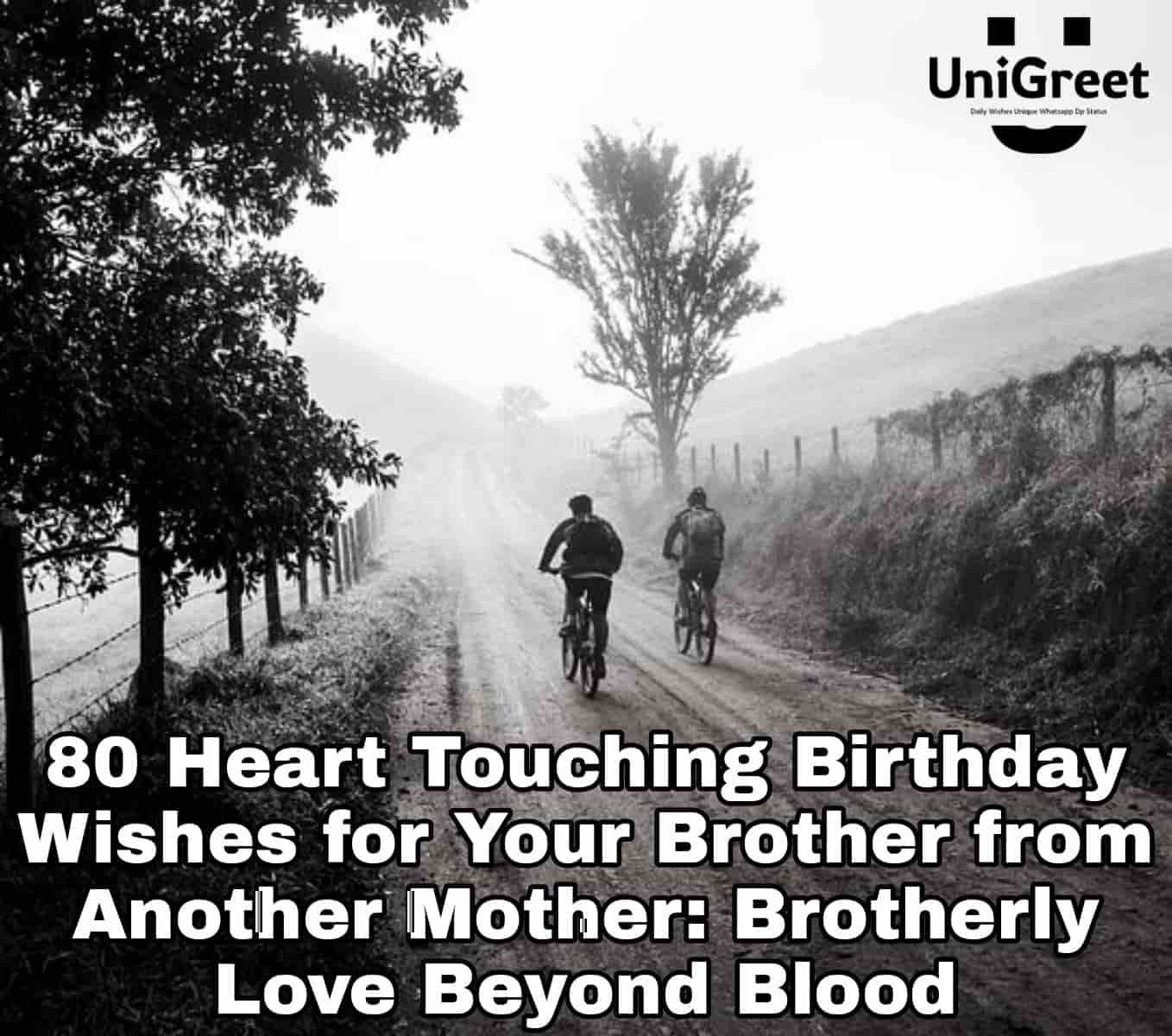 Heart touching birthday wishes for brother from another mother