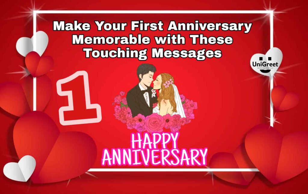 First Anniversary Messages for Your Husband