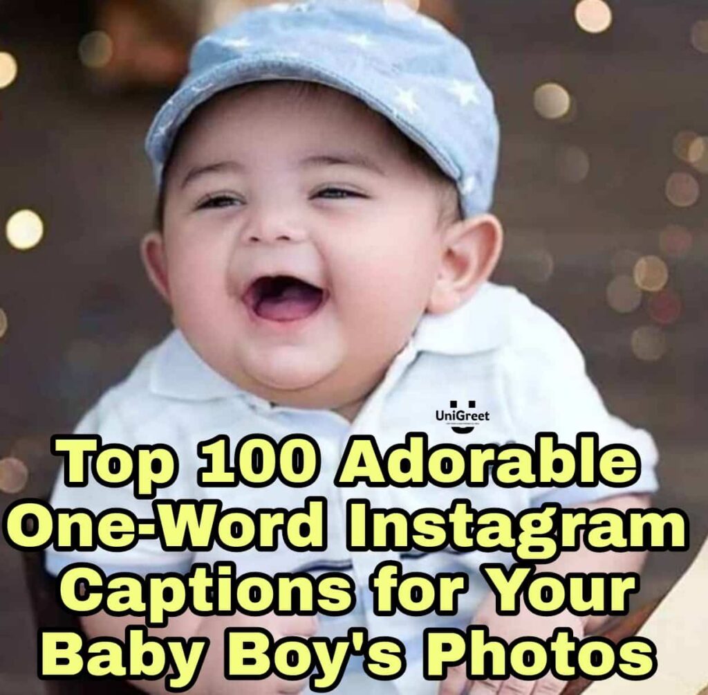 One-Word Captions for Your Baby Boy's Photos