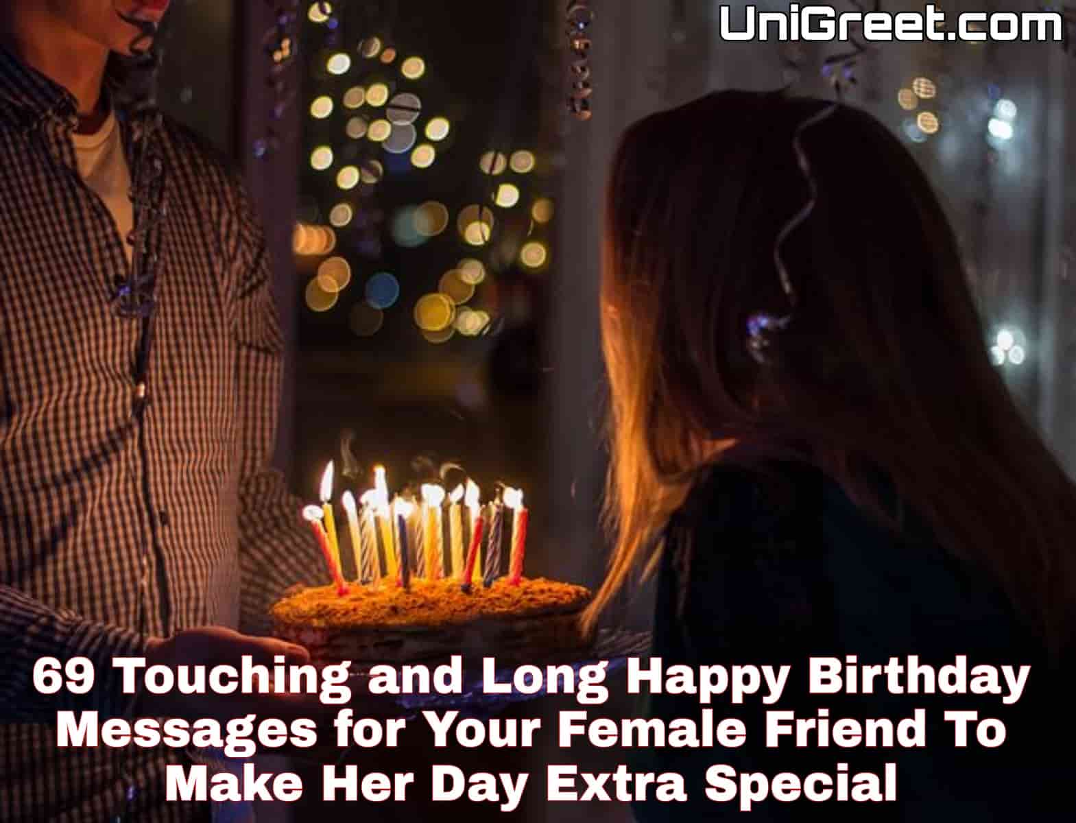 69 Touching and Long Happy Birthday Messages for Your Female Friend in 2023